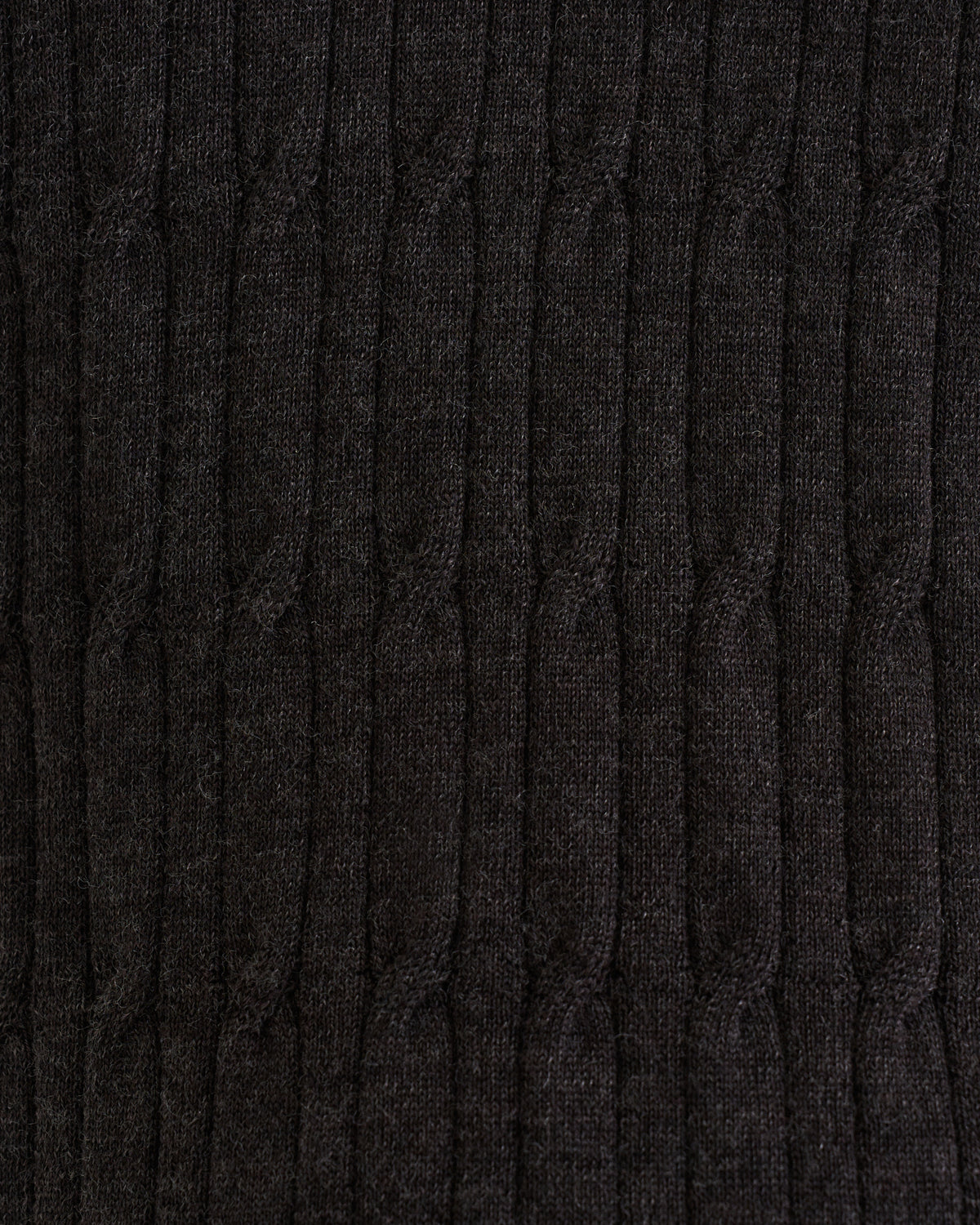 Max merino cable polo brown