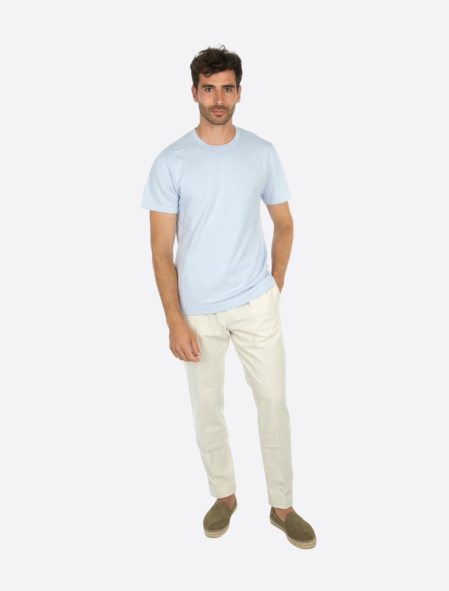 Alto Knitted T-Shirt Light blue