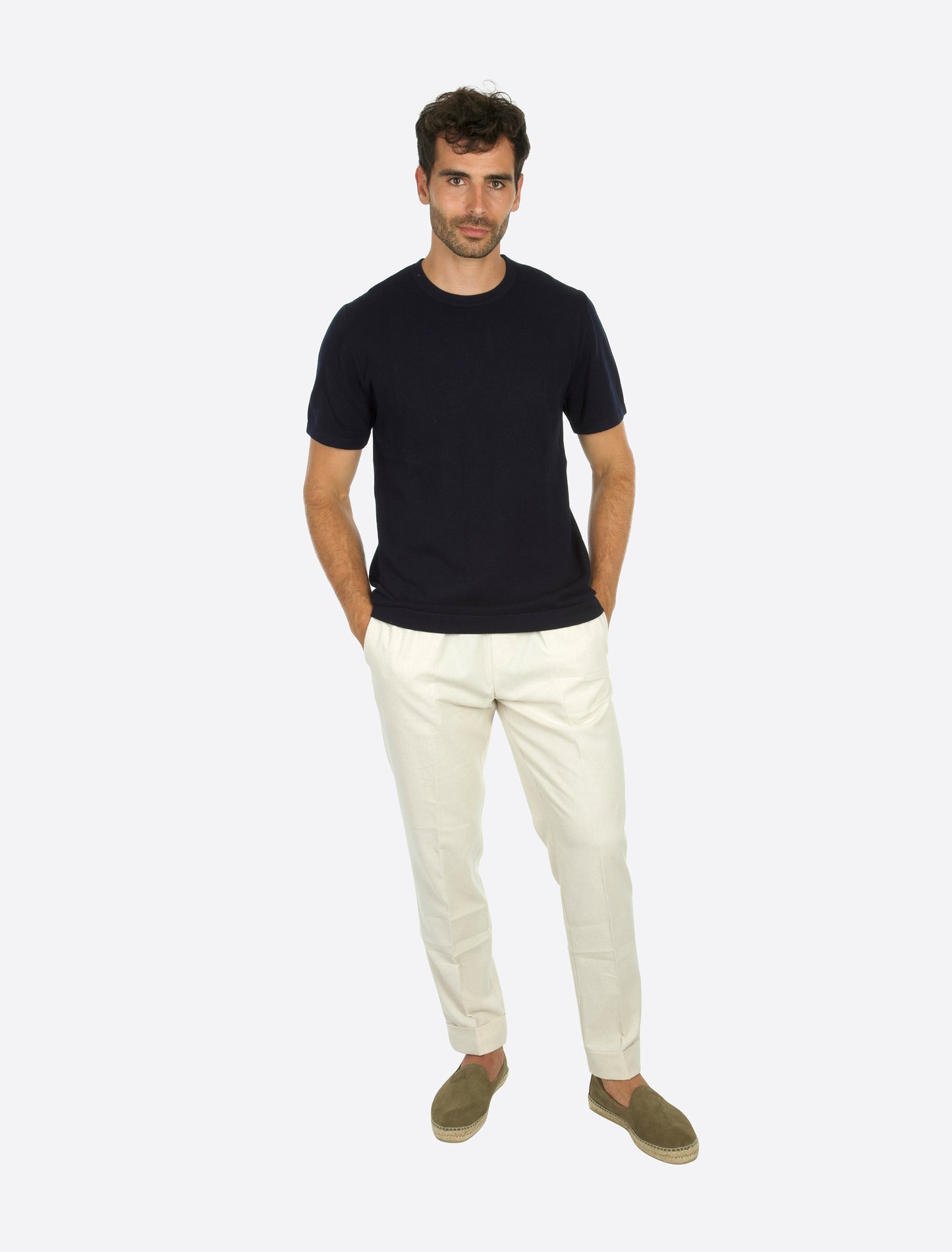 Alto Knitted T-Shirt Navy