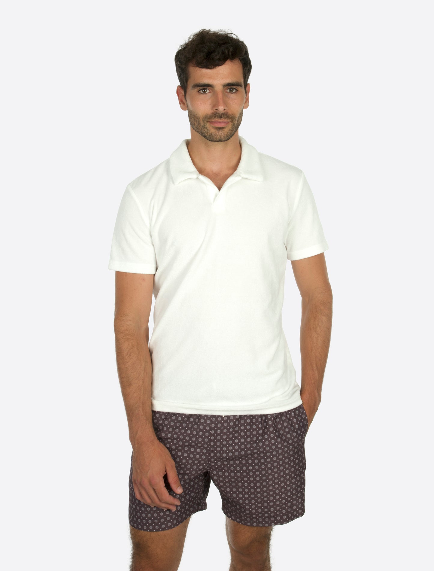 Classic Swim Shorts Brown small circle