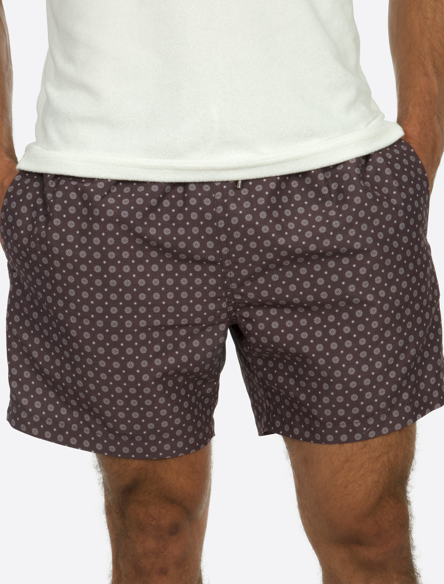 Classic Swim Shorts Brown small circle