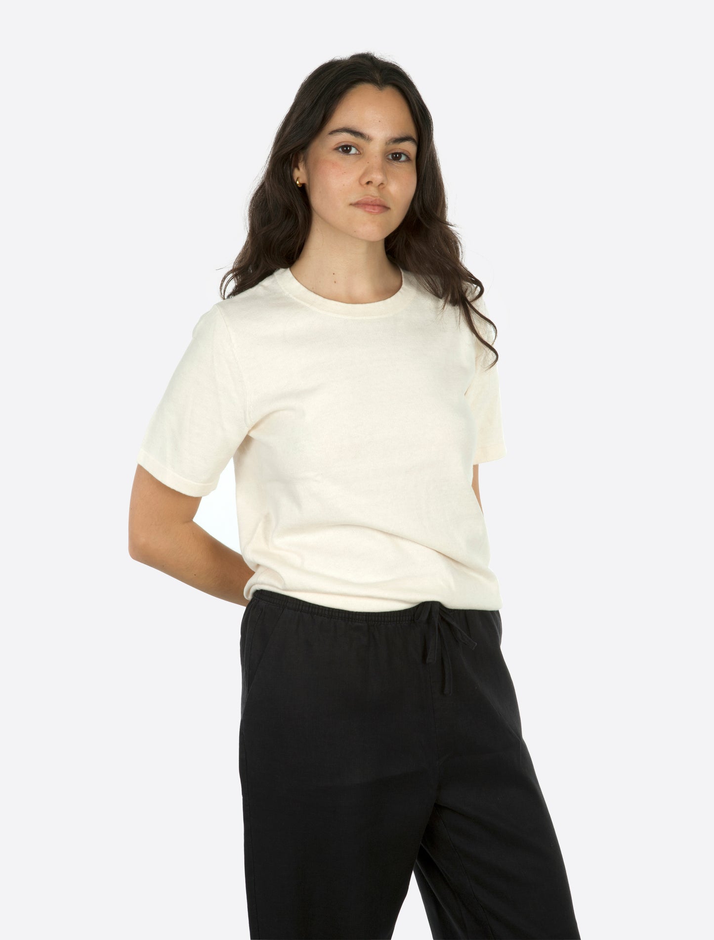 Cleo strikket t-skjorte Off-white
