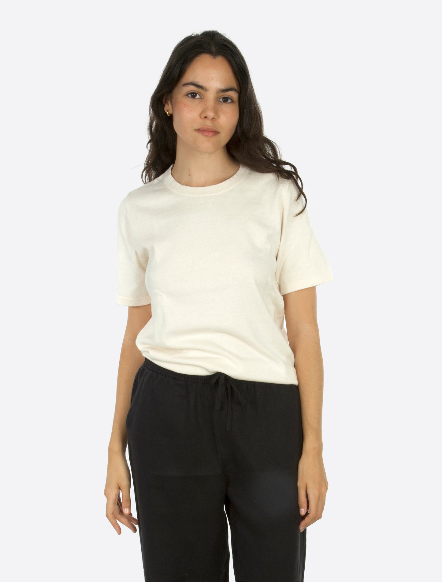 Cleo strikket t-skjorte Off-white