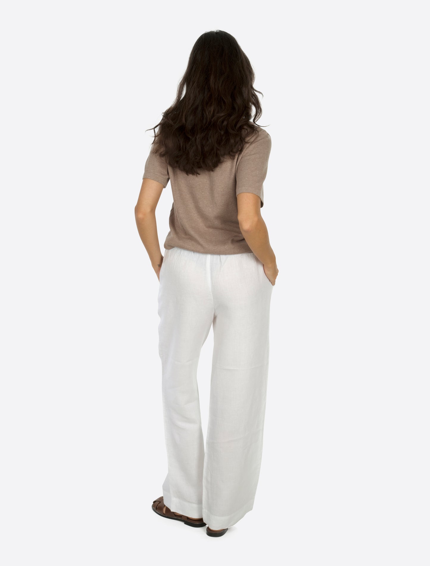 Cleo strikket t-skjorte Taupe brun