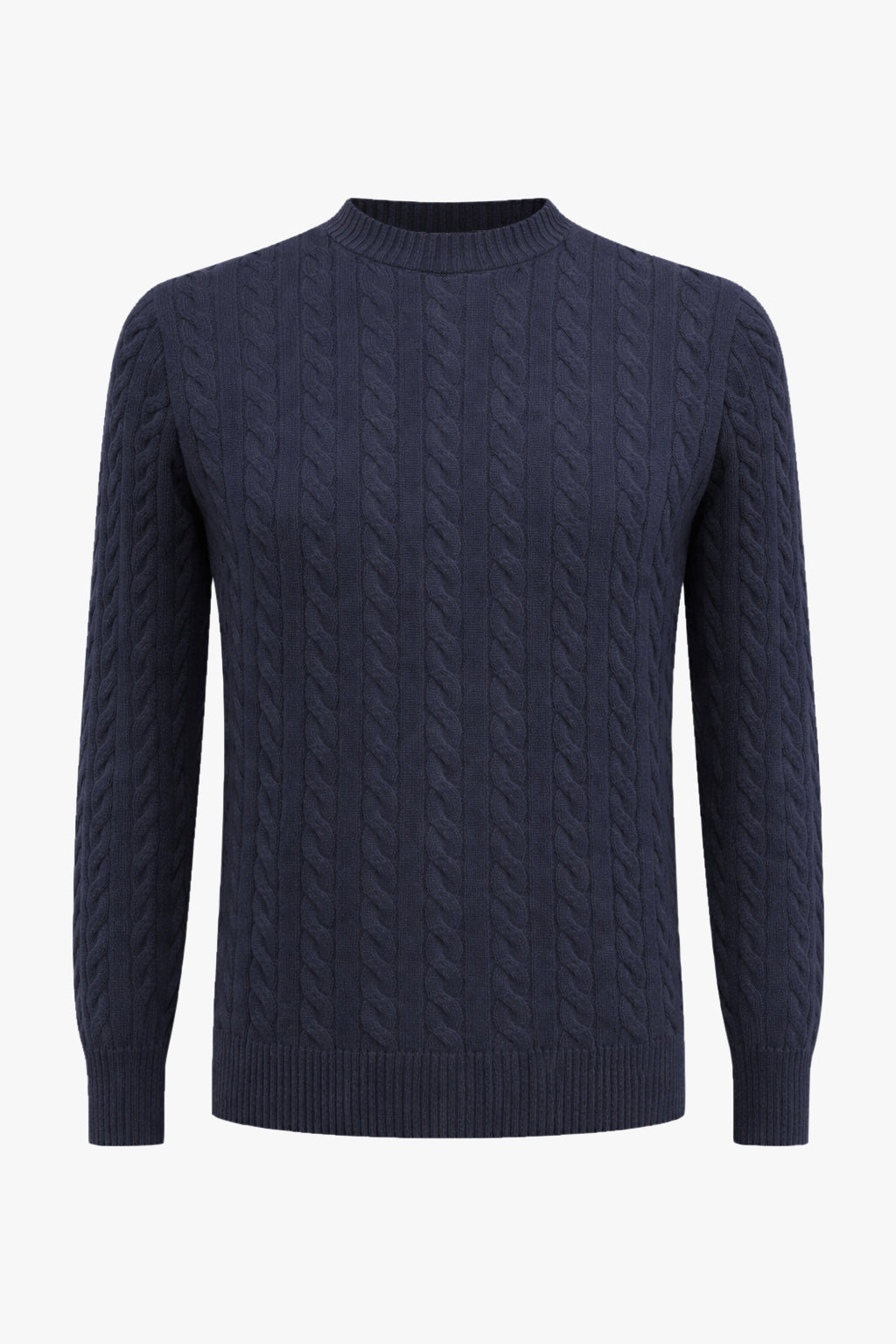 Oscar kabel strikket genser Navy