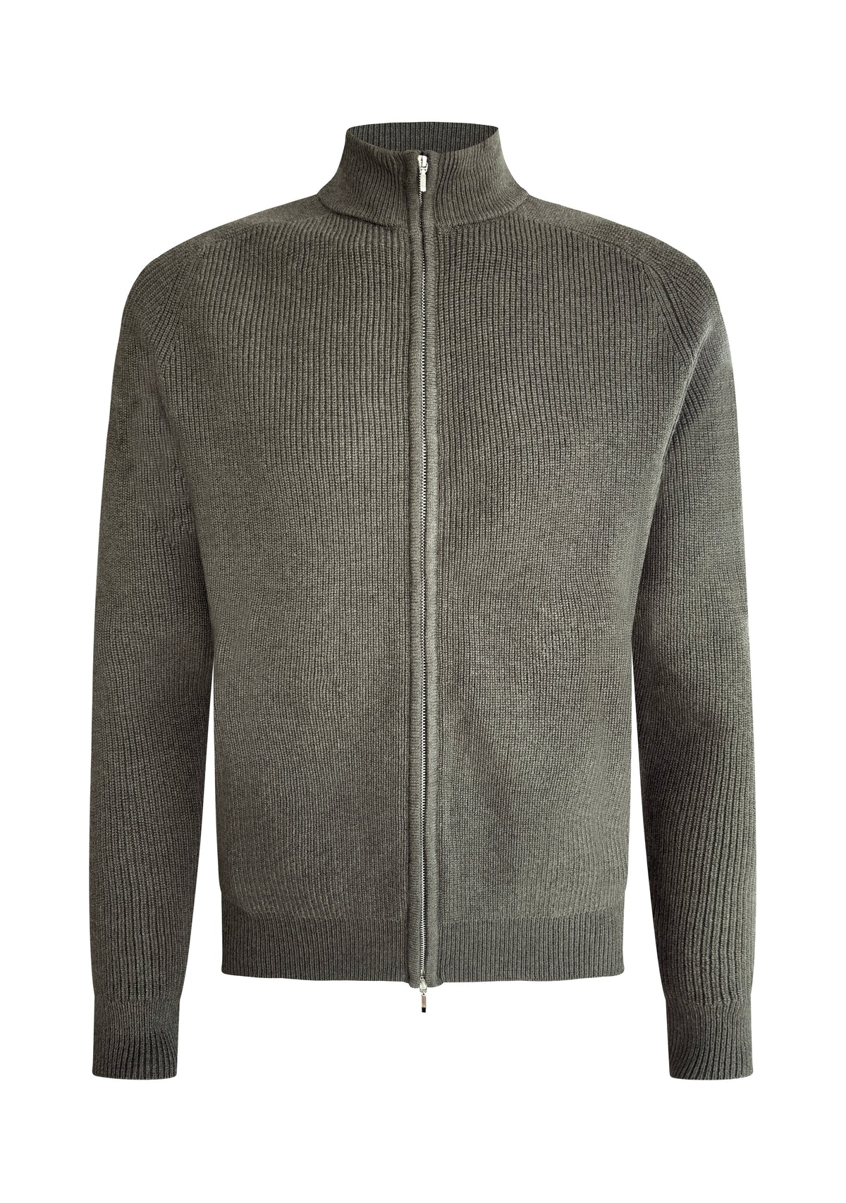 Oscar rib full zip olive green