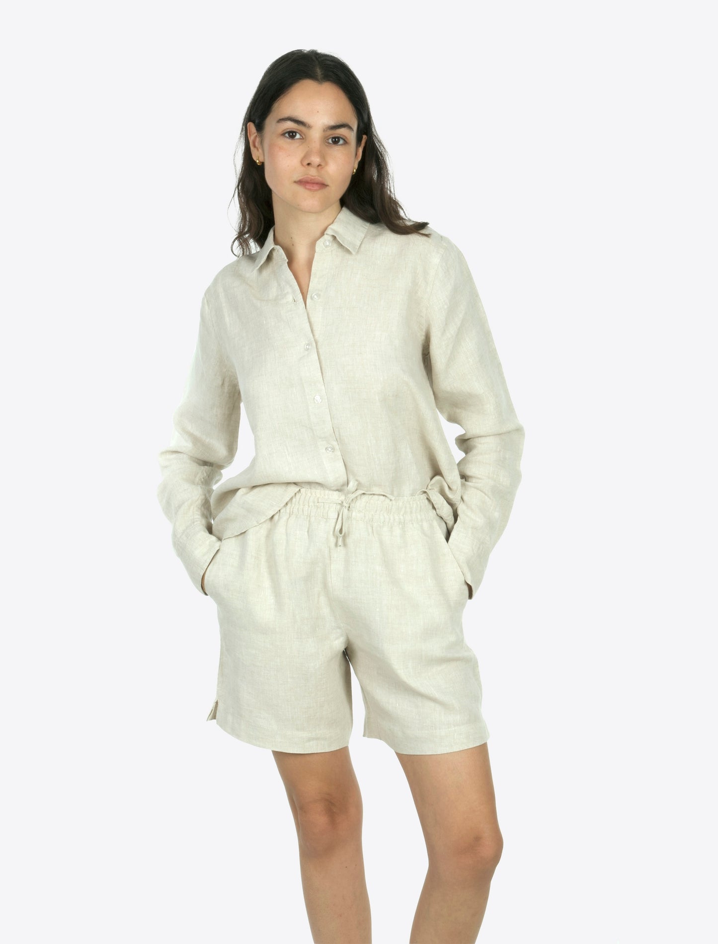 Palma Linen shorts Beige