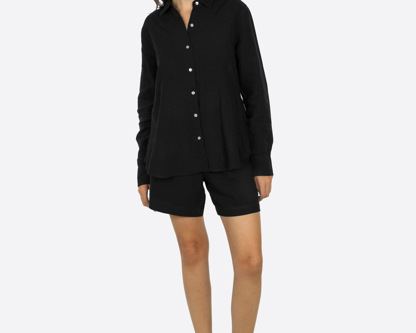 Palma Linen shorts Svart