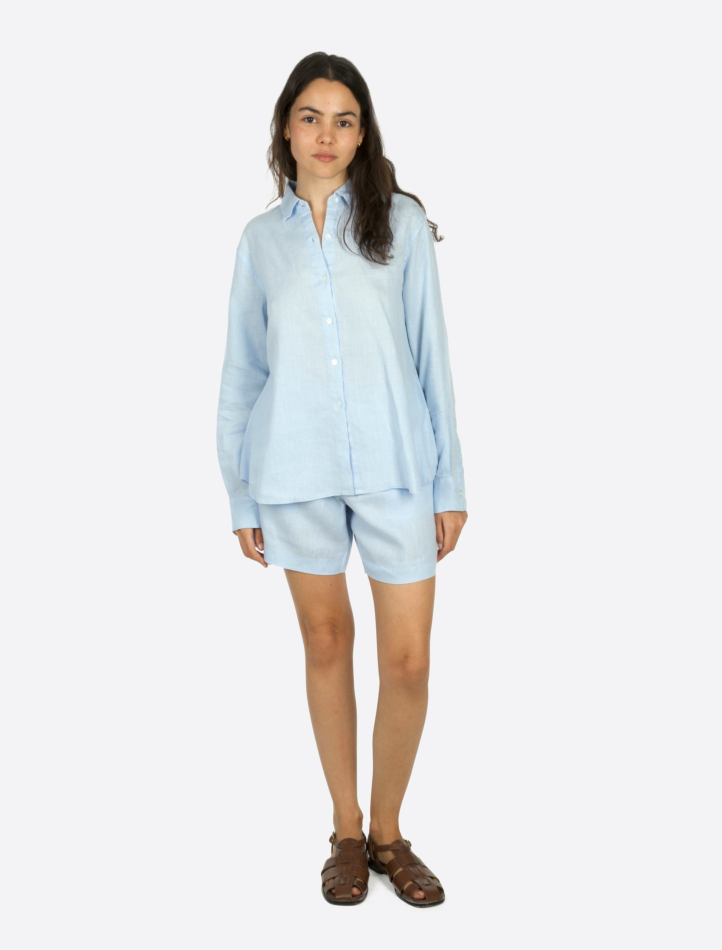 Palma Linen shirt Lyseblå