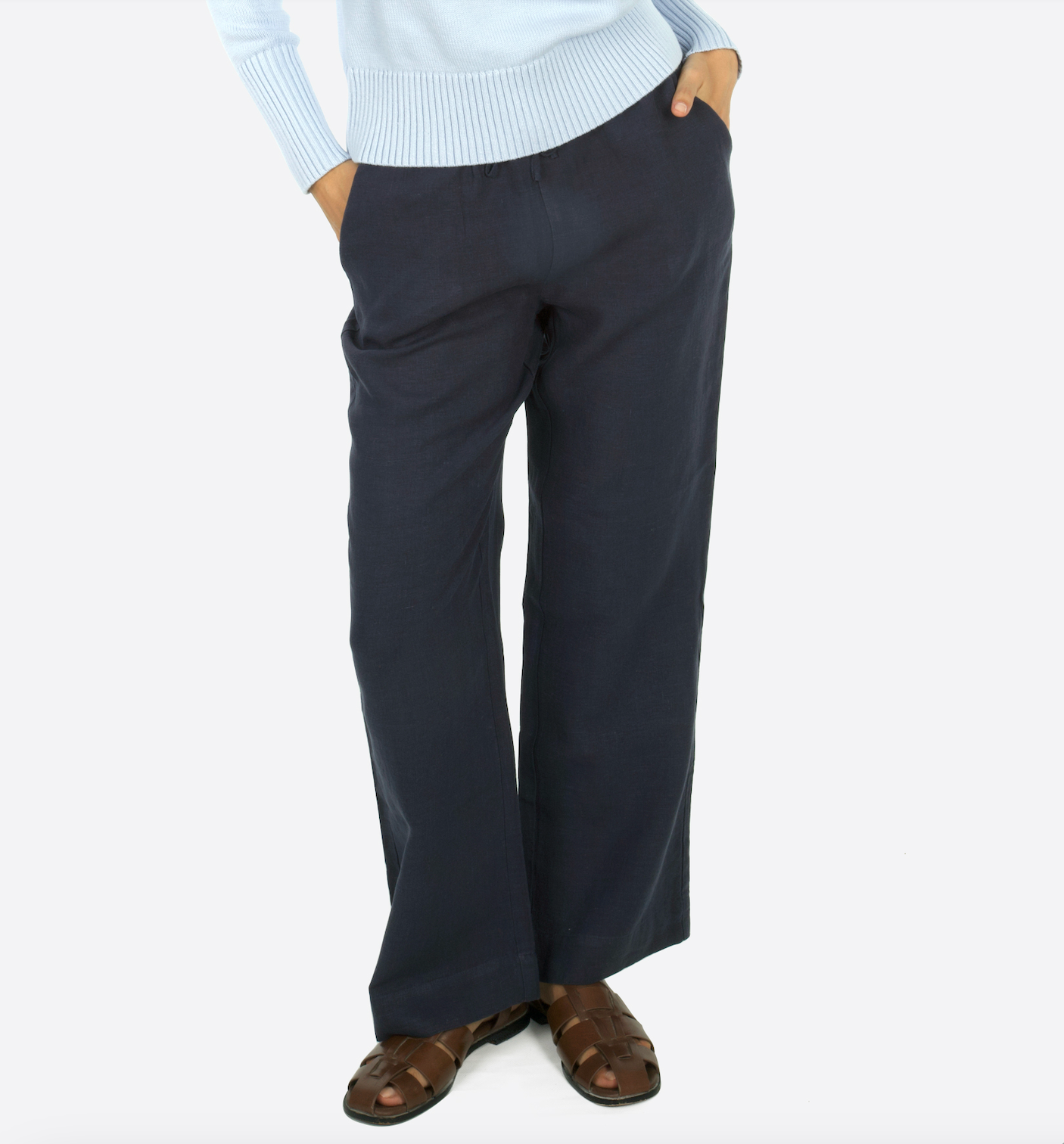 Sylvia Linen pants navy