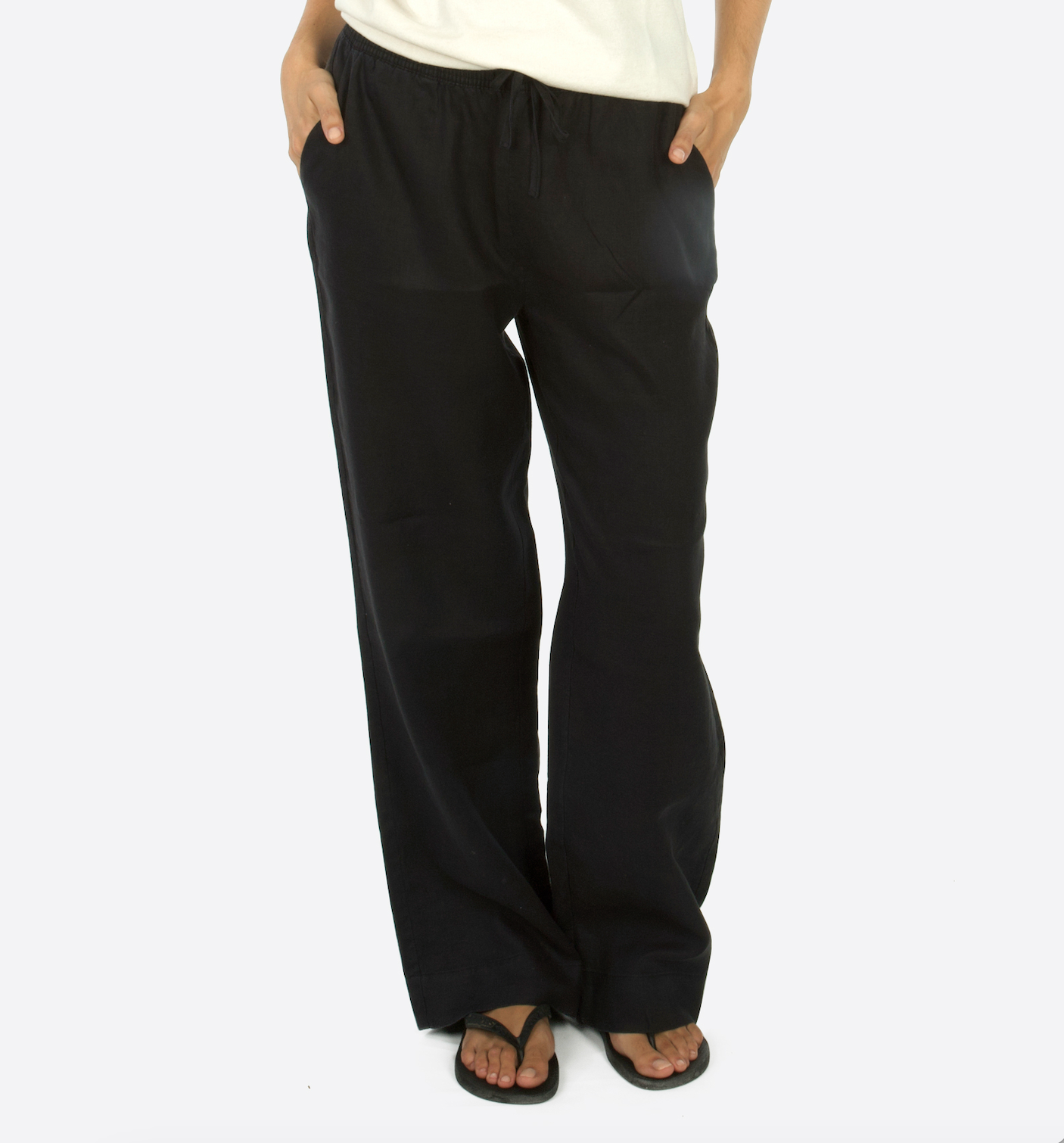 Sylvia Linen pants svart