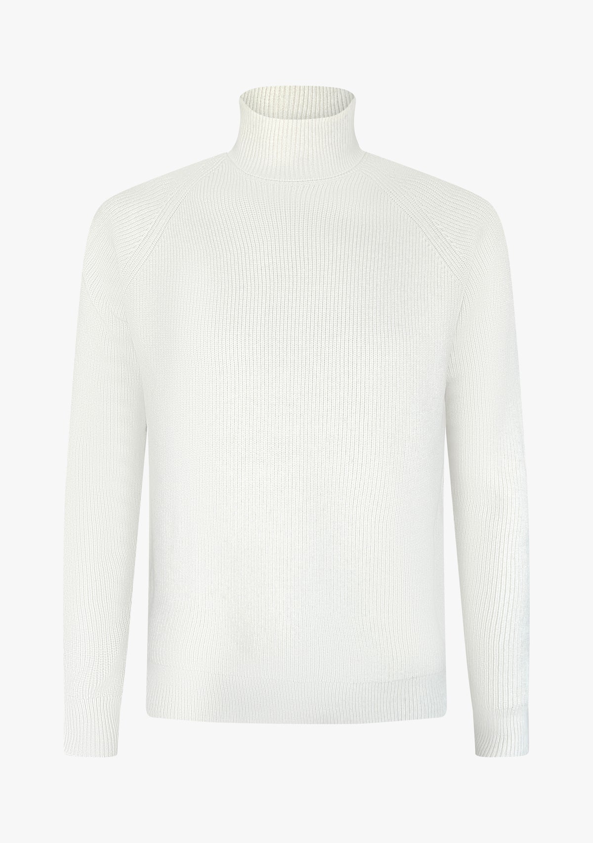 St.Moritz rib roll-neck off white