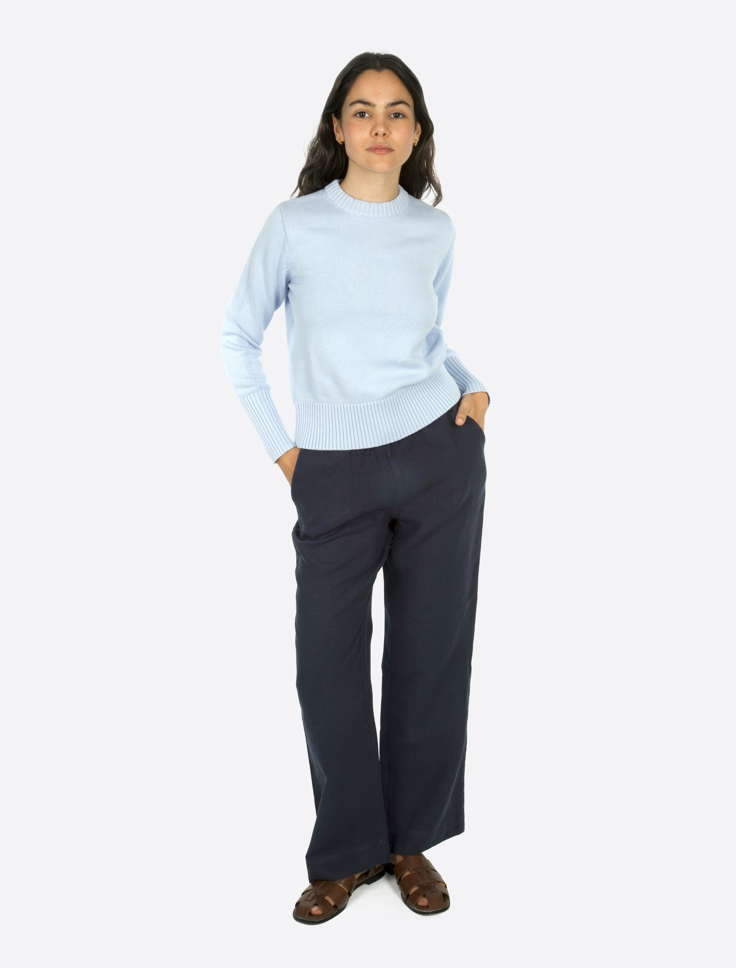 Sylvia Linen pants navy
