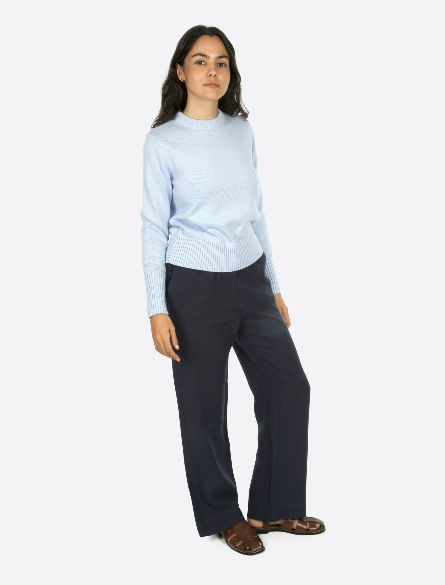 Sylvia Linen pants navy