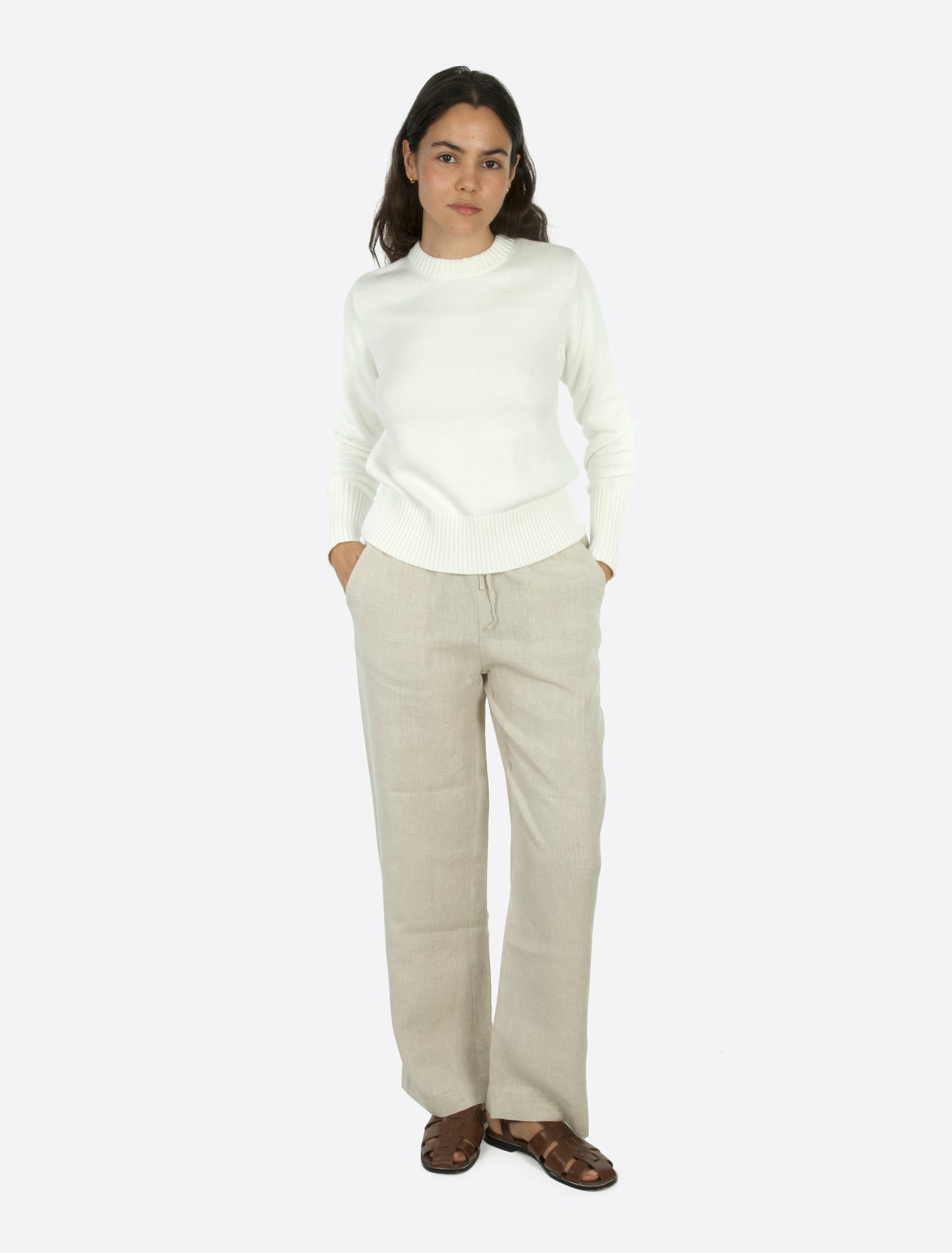 Sylvia Linen pants beige