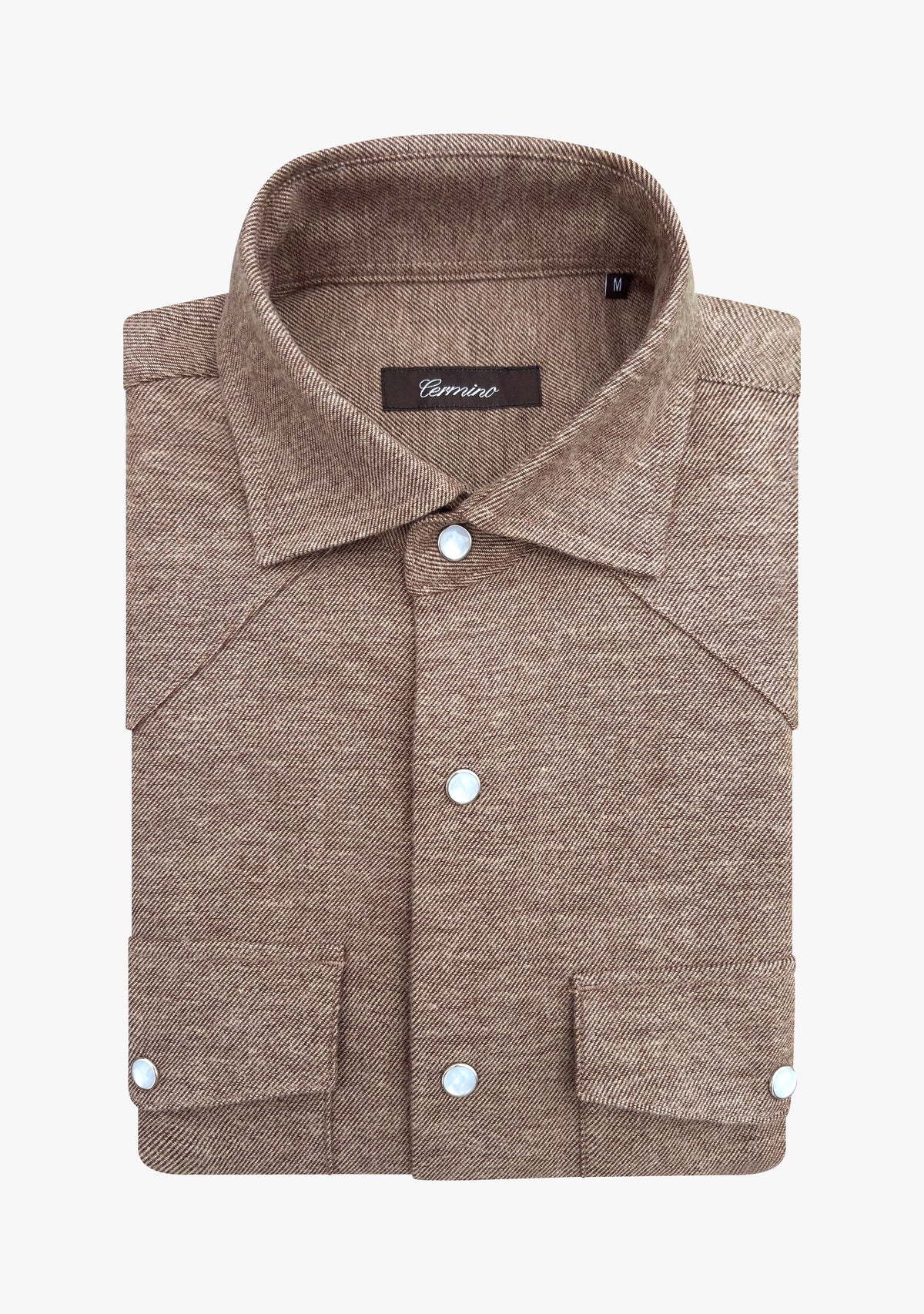 Western flannel shirt brown