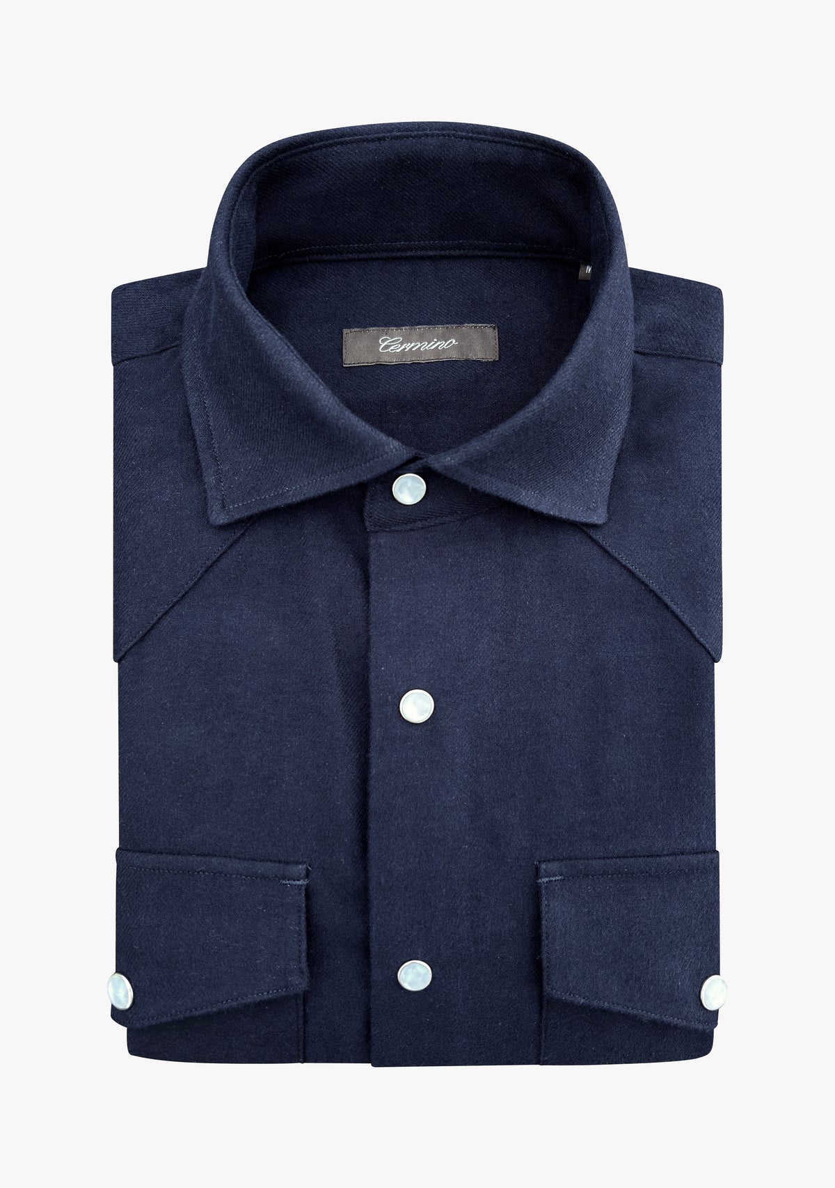 Western flannel shirt navy