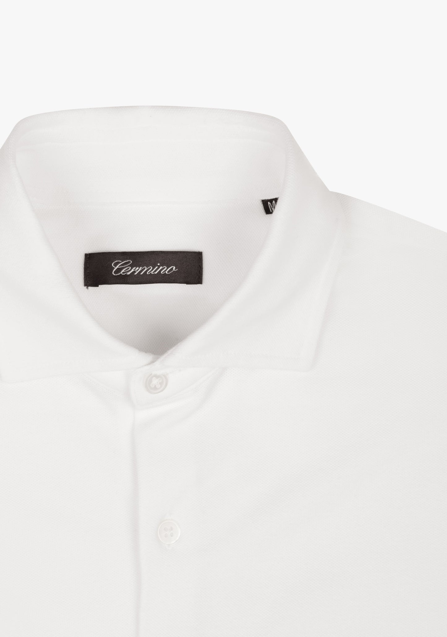 Felix Cotton Pique Shirt White