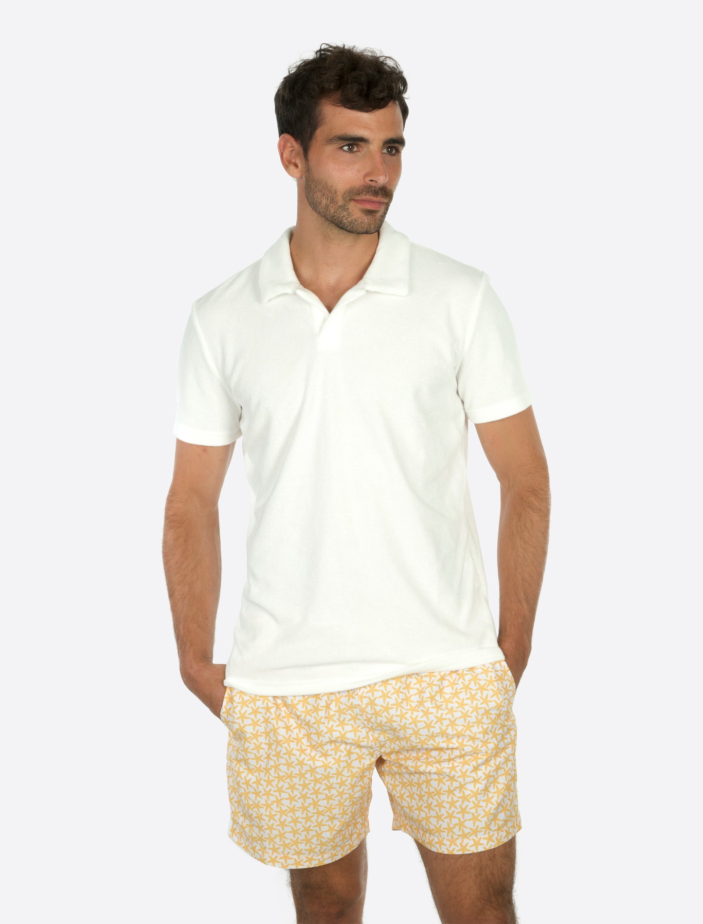 Classic Swim Shorts Yellow star