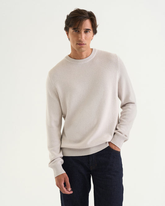 Luca merino cashmere crewneck marble