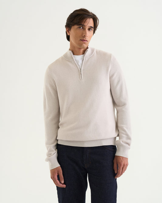 Victor half zip marble