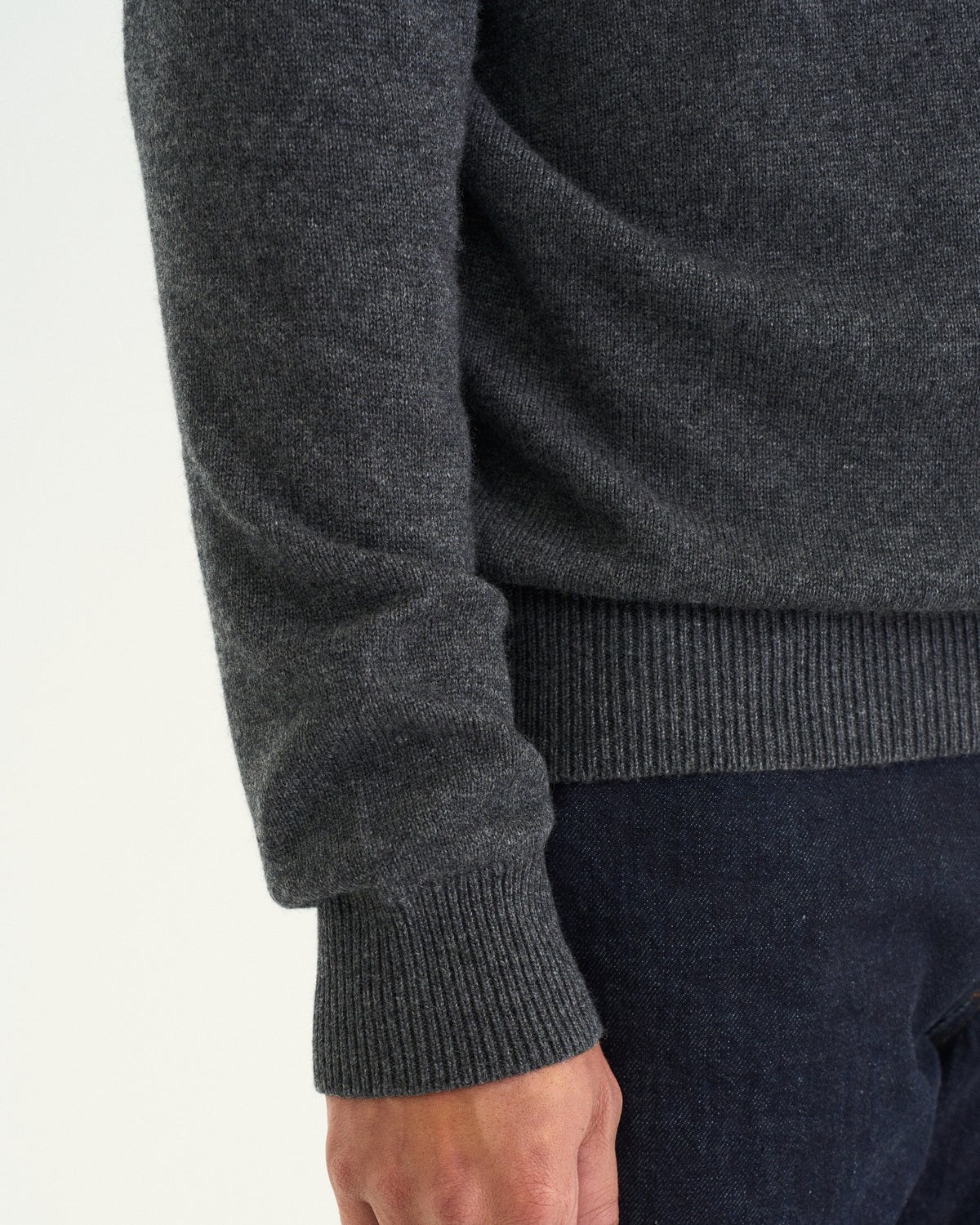 Luca merino cashmere crewneck grey