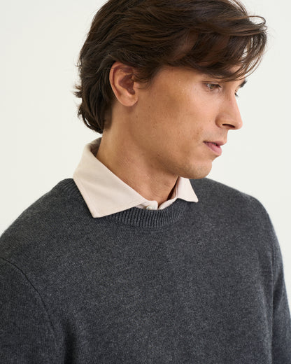 Luca merino cashmere crewneck grey