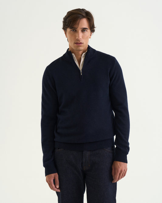 Victor half zip navy