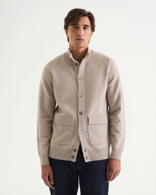 Leo cardigan taupe
