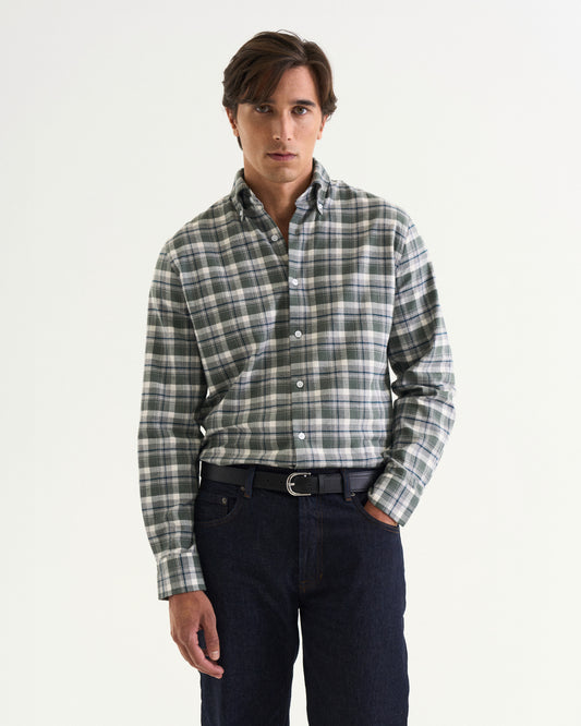 Alan flannel shirt green