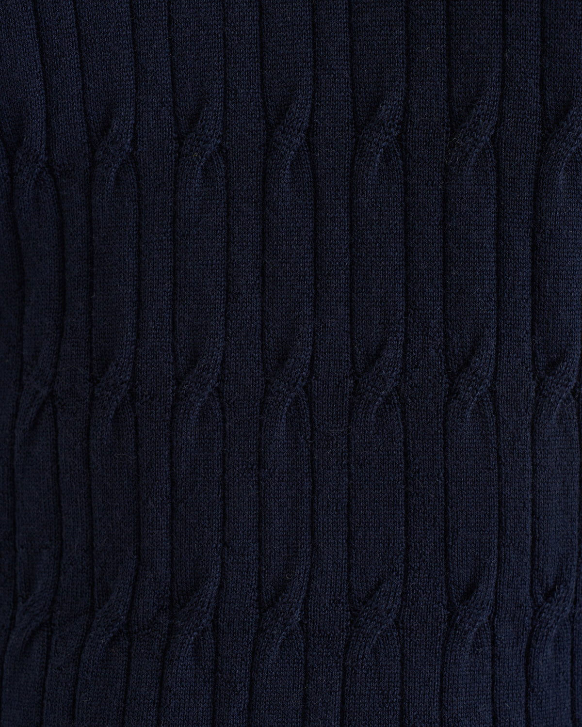 Max merino cable polo navy