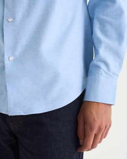 Western flannel shirt light blue