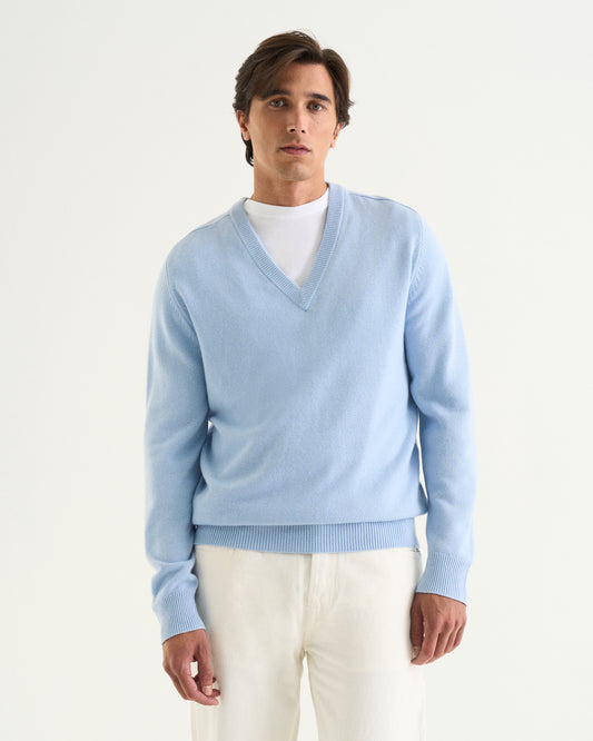 Nobel v-neck light blue