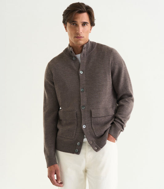 Leo cardigan brown