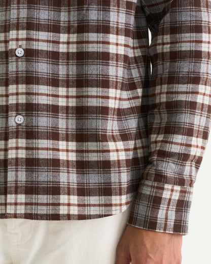 Alan flannel shirt brown