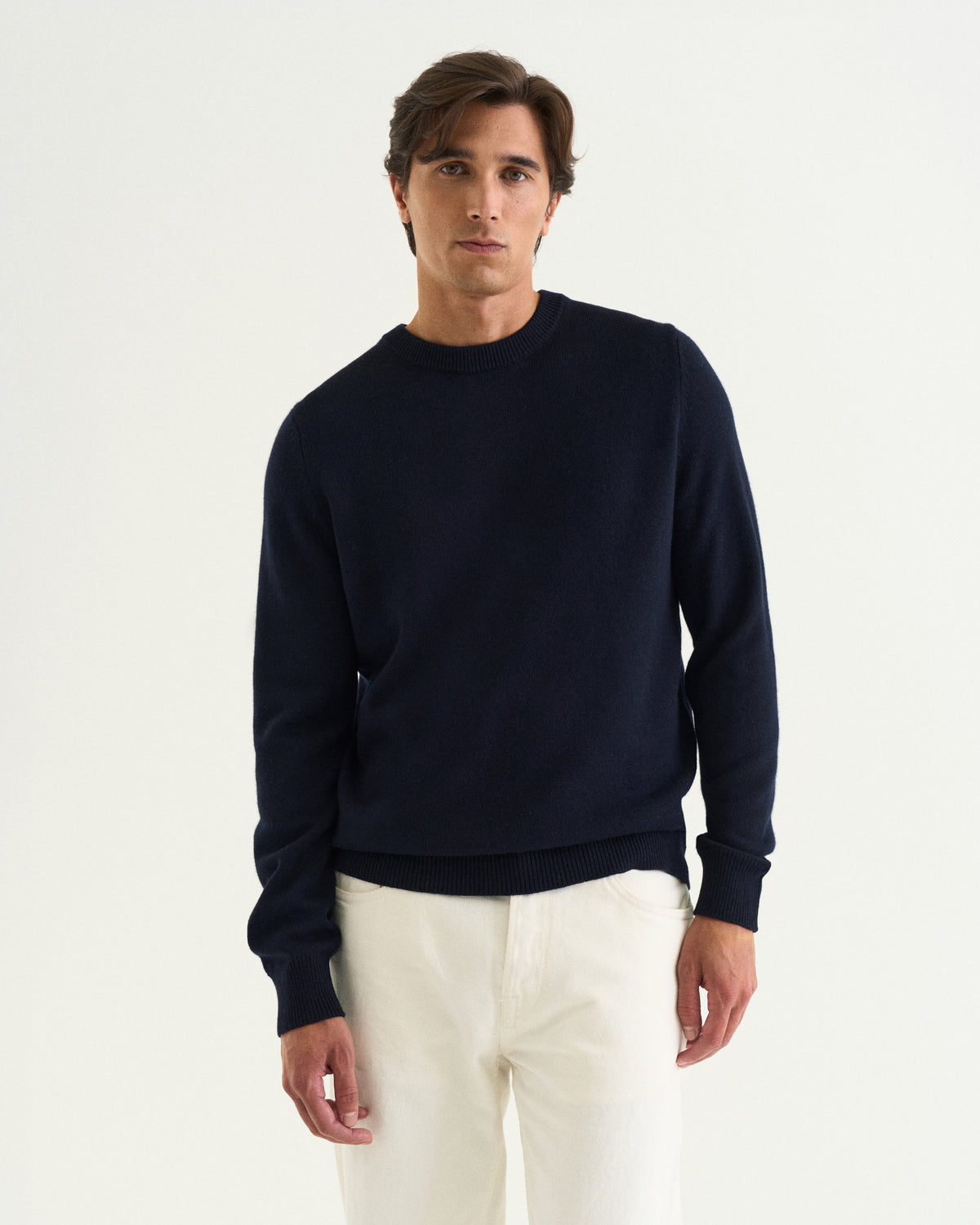 Luca merino cashmere crewneck navy
