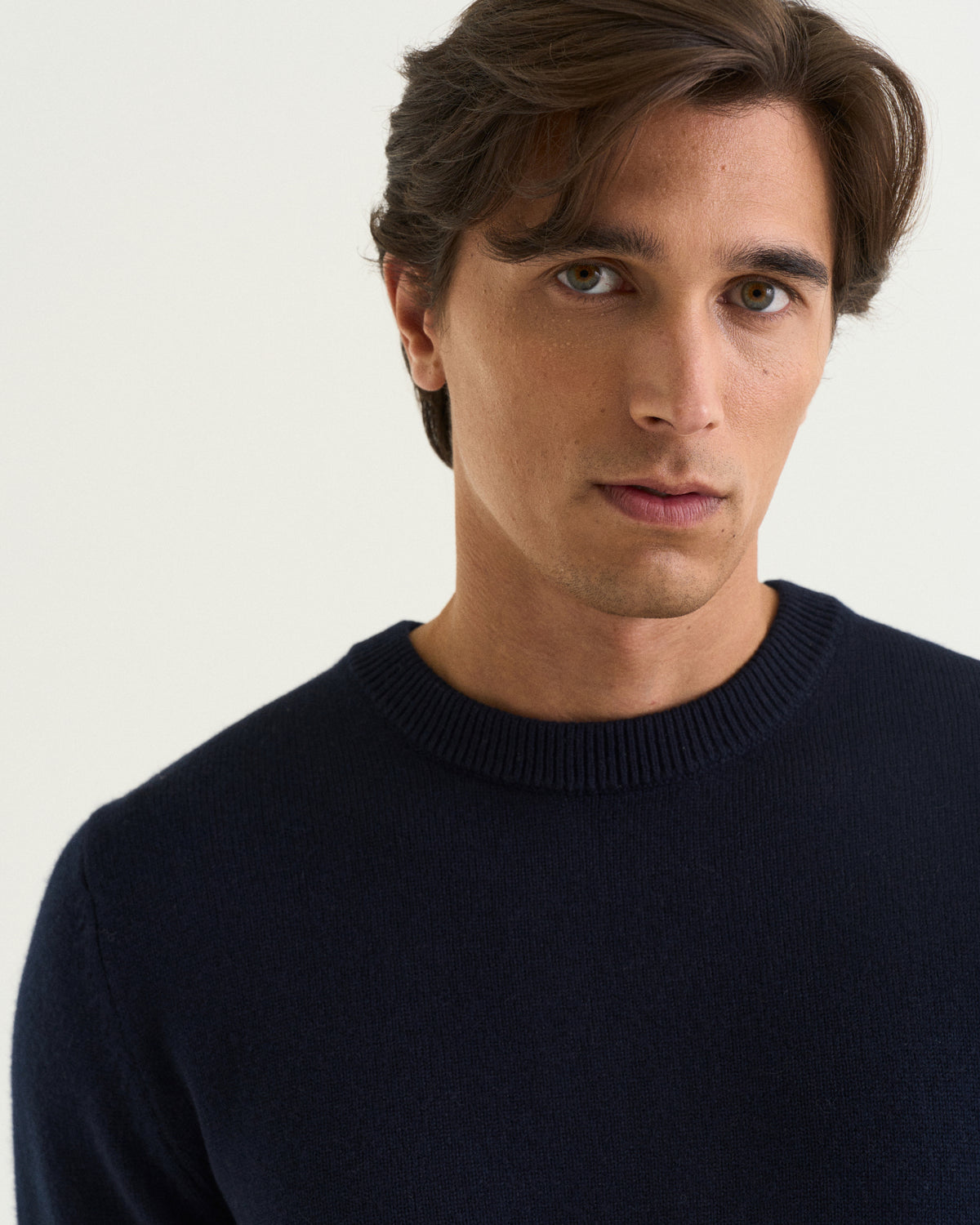 Luca merino cashmere crewneck navy