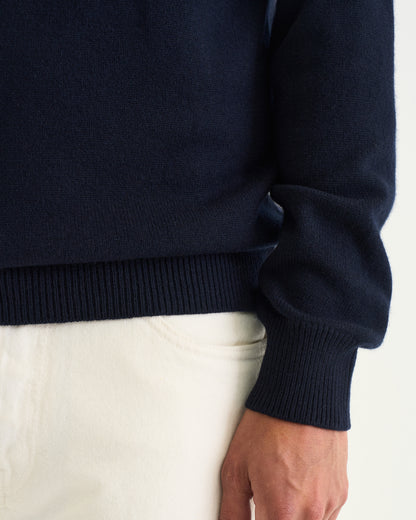 Luca merino cashmere crewneck navy