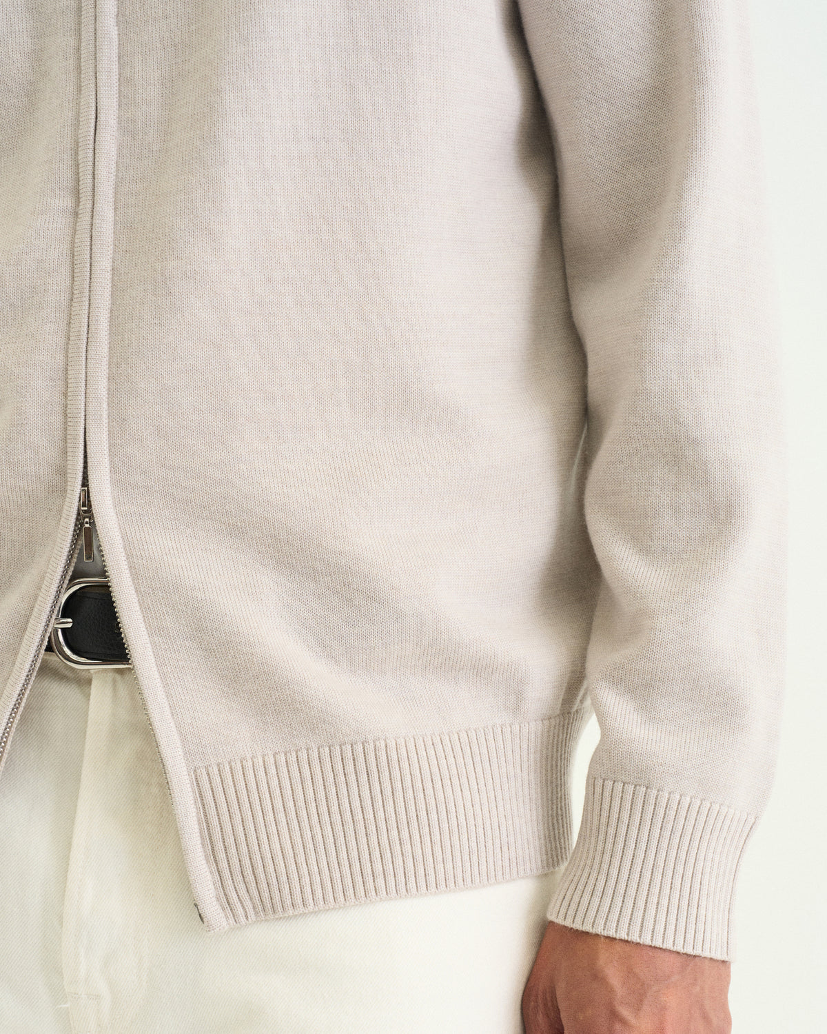 Ralph merino full zip marble