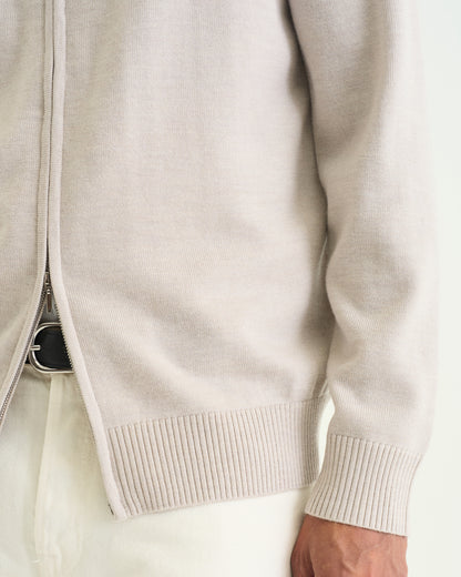 Ralph merino full zip marble