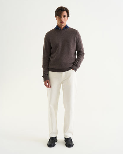 Luca merino cashmere crewneck brown