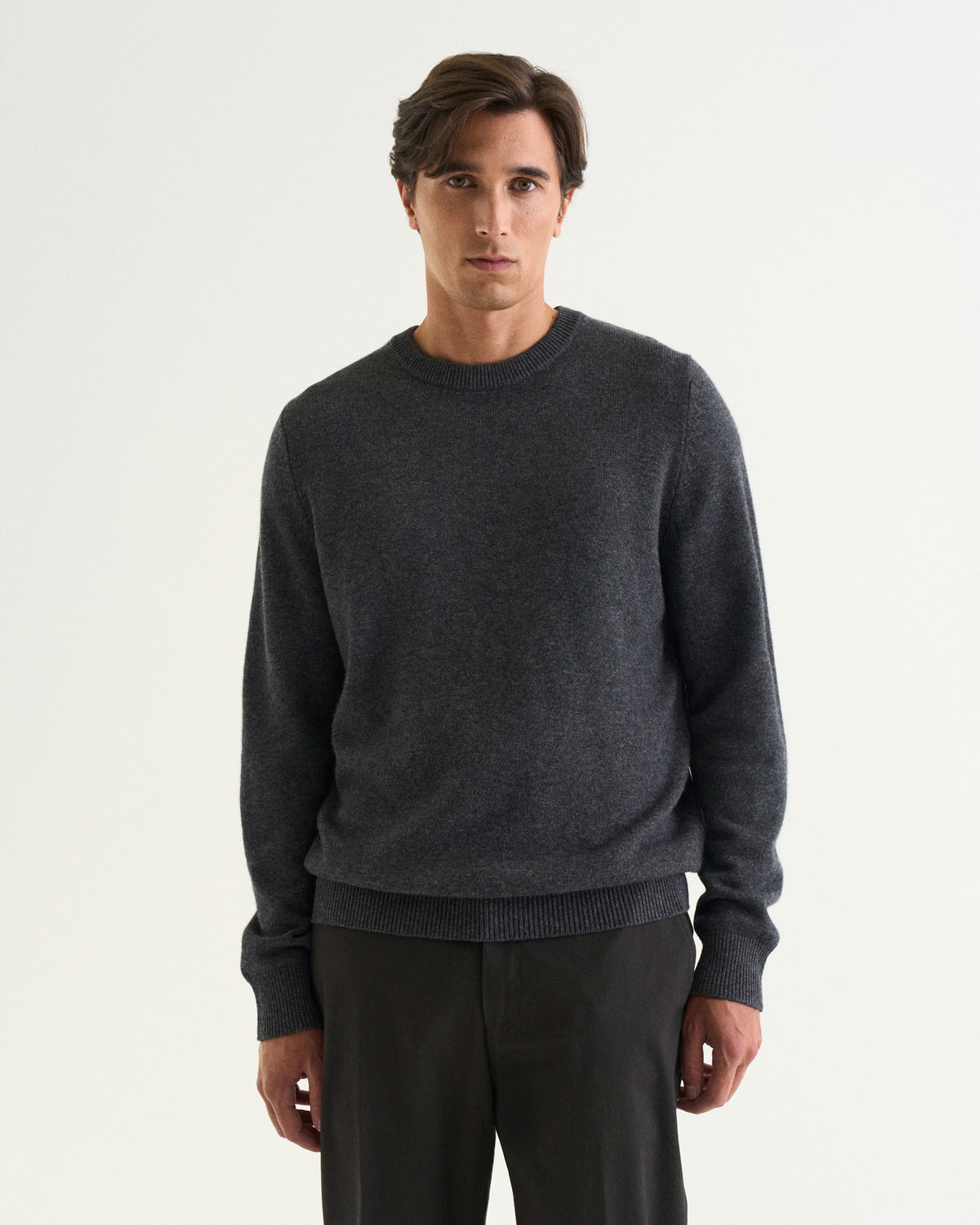 Luca merino cashmere crewneck grey