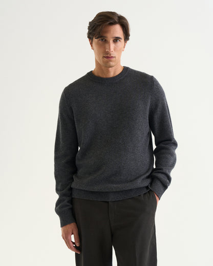 Luca merino cashmere crewneck grey
