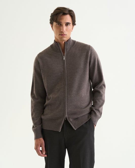 Ralph full zip Brown