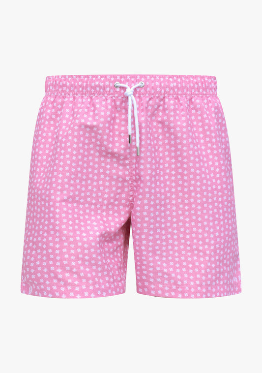 Classic Swim Shorts pink flowers
