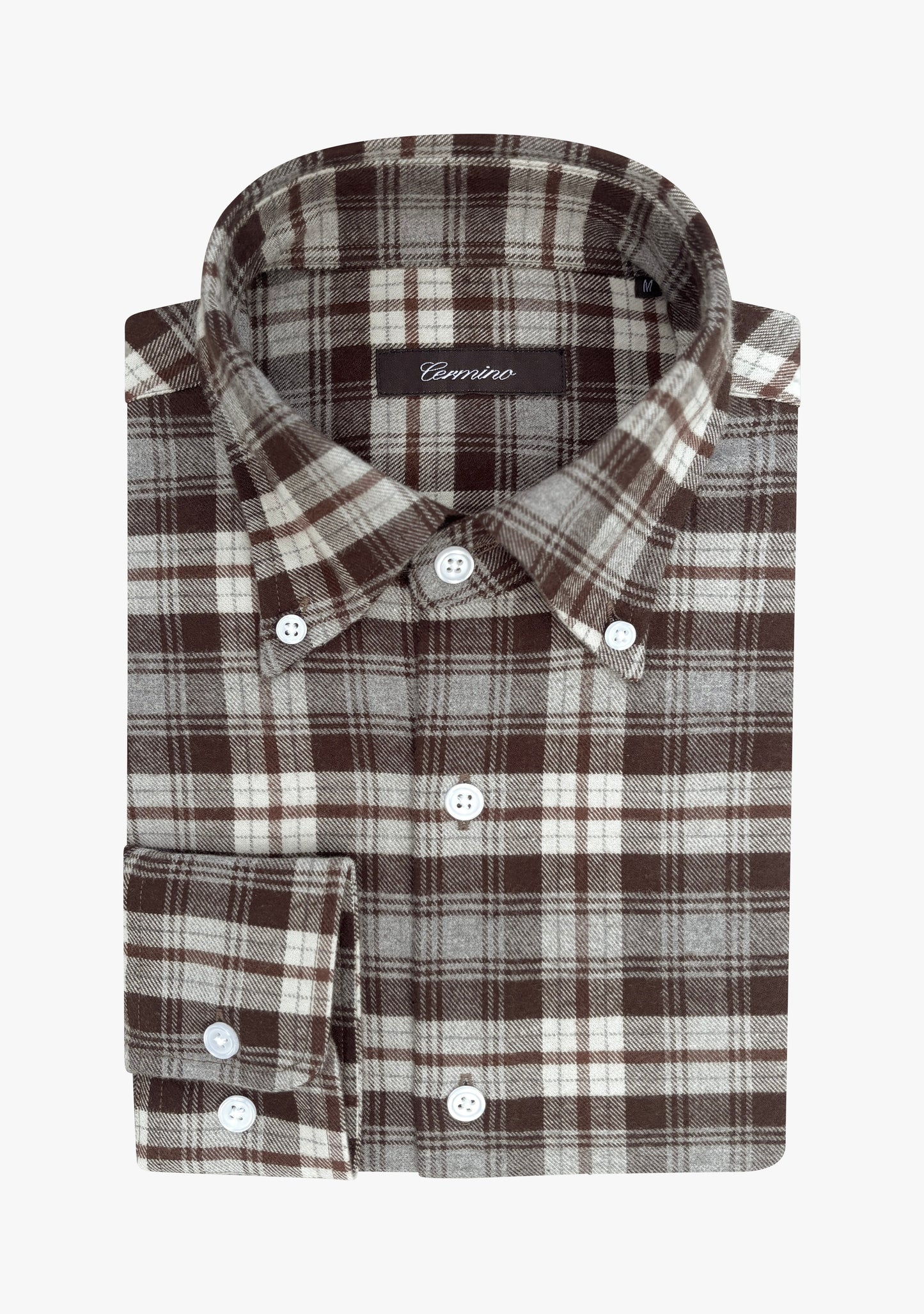 Alan flannel shirt brown