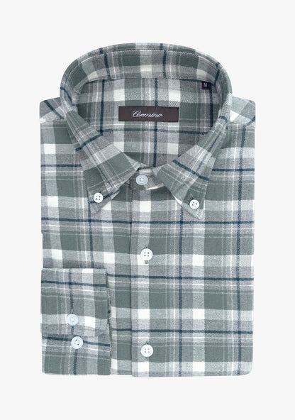 Alan flannel shirt green