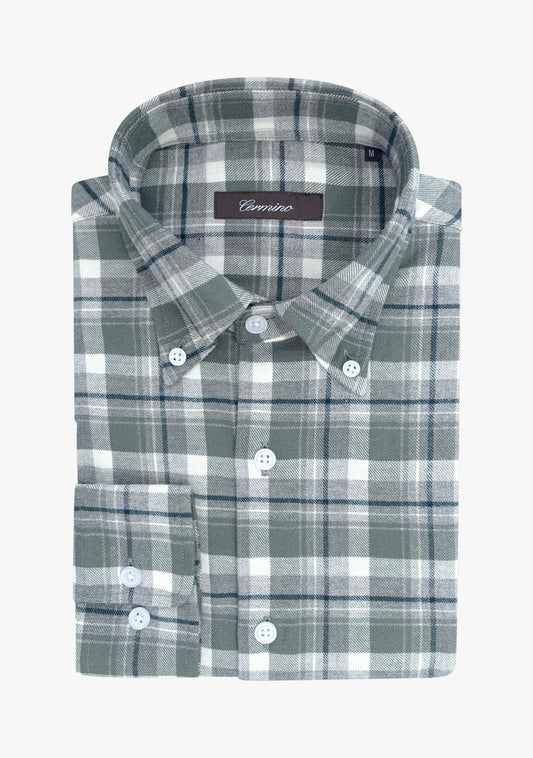 Alan flannel shirt green