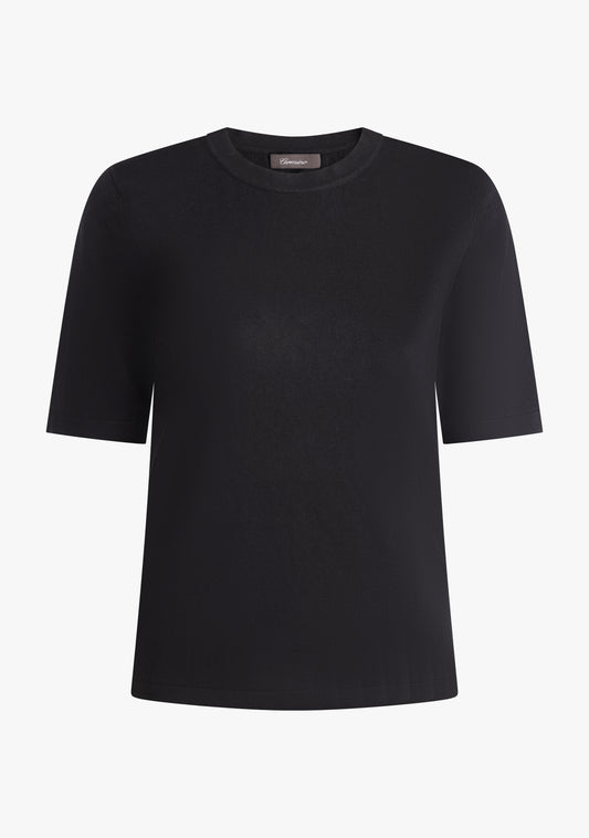 Cleo knitted t-shirt Black