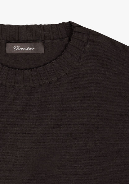 Luca crewneck sweater Brown